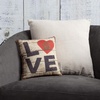 image:imagePrimitives by Kathy DoubleSided Throw Pillow 16 x 16Inches Love and A DogLove