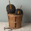 image:imagePrimitives by Kathy Rustic Stitched Pumpkin Head Set WhiteRustic Black
