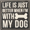 image:imagePrimitives by Kathy 21117 Classic Box Sign 4 Square with My Dog