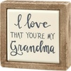 image:imagePrimitives by Kathy Inset Box Hand Illustrated Design Home Dcor Sign Black Cream Wood