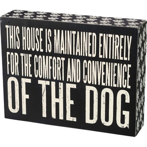 image:imagePrimitives by Kathy 21482 Pawprint Trimmed Box Sign 750 x 575 Convenience of the Dog
