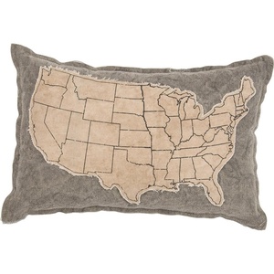 image:imagePrimitives by Kathy 27072 Canvas Patched Throw Pillow 10 x 15Inch USA