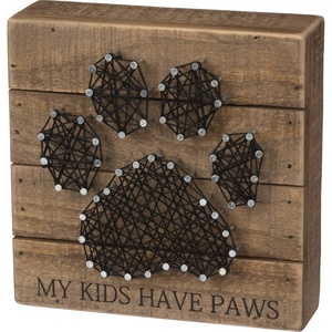 image:imagePrimitives by Kathy 30463 String Art Box Sign Paws 600 x 600
