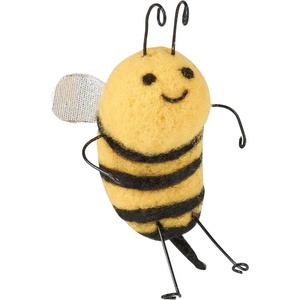 image:imagePrimitives by Kathy Bee Felt Collectible Critter 475inch Buzzing Bumblebee  Whimsical Spring amp Summer Tiered Tray Garden Decor  Honeybee Lover Gift