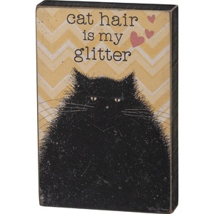 image:imagePrimitives by Kathy Block Sign 4 x 6 Cat Hair 101692Cat Hair