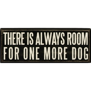 image:imagePrimitives by Kathy Classic Box Sign 8 x 3Inches One More Dog