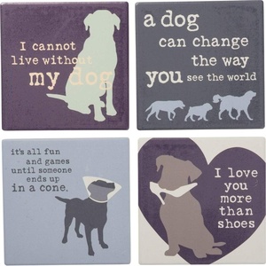 image:imagePrimitives by Kathy Dog is Good Stone Coaster Set