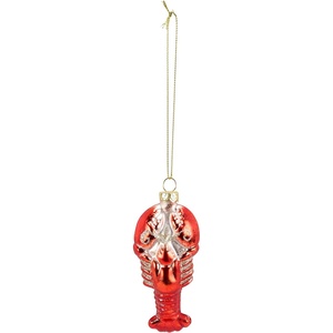 image:imagePrimitives by Kathy Glass Lobster Ornament 375inch Handpainted with Glitter Accents  Vintage Old World Style for Christmas and Coastal Holiday Tree or Window Display