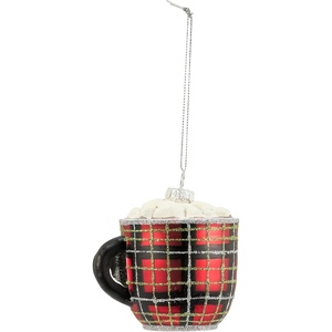 image:imagePrimitives by Kathy Glass Ornament  Hot Cocoa Mug Christmas Ornament Holiday Dcor Hanging Tree Decorations Festive Party Themed Gift
