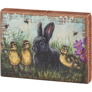 image:imagePrimitives by Kathy Home Dcor Block Sign  Garden Friends