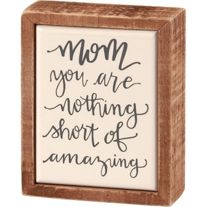 image:imagePrimitives by Kathy Mom Amazing Home Dcor Box Sign Mini