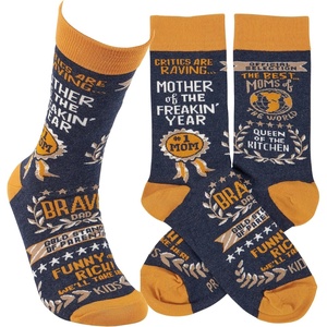 image:imagePrimitives by Kathy Novelty Socks  Mother Of The Year One Size Unisex LOL Collection