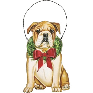 image:imagePrimitives by Kathy Ornament  Christmas Bulldog