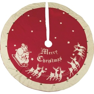 image:imagePrimitives by Kathy Red Vintage Christmas Tree Skirt
