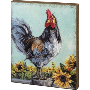 image:imagePrimitives by Kathy Rooster with Sunflowers Box Sign