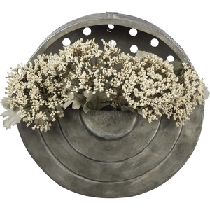 image:imagePrimitives by Kathy Rustic Wall Pocket  Handmade Galvanized Metal for Home and Kitchen Decor Farmhouse Style Wall ShelfWall Pocket