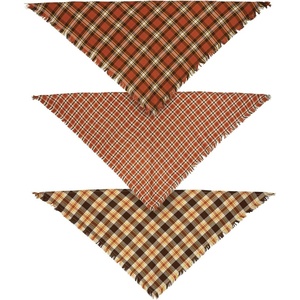 image:imagePrimitives by Kathy Small Fall Plaid Pet Bandana Set