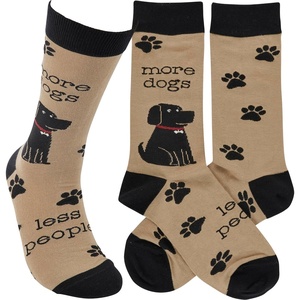 image:imagePrimitives by Kathy Socks More Dogs Less People Socks Unisex One Size