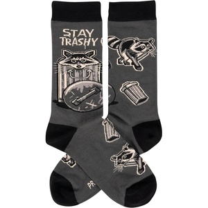image:imagePrimitives by Kathy Stay Trashy Novelty Socks One Size Unisex LOL Collection