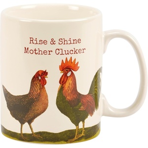 image:imagePrimitives by Kathy Stoneware Coffee Mug 18oz Double Sided Design Giddyup Buttercup Farm Puns Collection  Farmhouse and Homestead Kitchen DecorRise  Shine