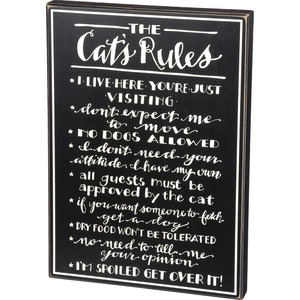 image:imagePrimitives by Kathy The Cats Rules Box Sign