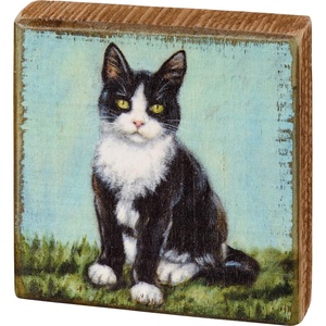 image:imagePrimitives by Kathy Tuxedo Cat Home Dcor Sign