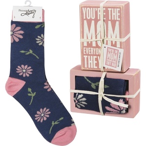 image:imagePrimitives by Kathy Youre The Mom Everyone Wishes They Had Home Dcor Sign And Sock Gift Set
