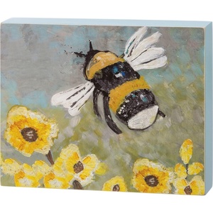 image:imagePrimitives by Kathy Bumble Bee amp Flowers Home Dcor Sign