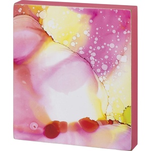 image:imagePrimitives by Kathy Friendship Heart Gallery Block Sign 6 x 7 ImperfectBeautiful