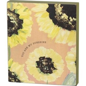 image:imagePrimitives by Kathy Friendship Heart Gallery Block Word Sign 6 x 7 You Are My Sunshine