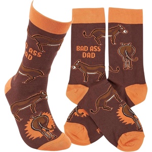image:imagePrimitives by Kathy Novelty Socks  Bad Ass Dad One Size Unisex LOL Collection
