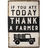 image:imagePrimitives 108592 Thank A Farmer Garden Flag Black