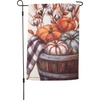 image:imagePrimitives by Kathy Decorative Garden Flag  Autumn Pumpkins in a Basket