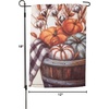 image:imagePrimitives by Kathy Decorative Garden Flag  Autumn Pumpkins in a Basket