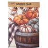 image:imagePrimitives by Kathy Decorative Garden Flag  Autumn Pumpkins in a Basket