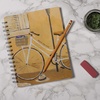 image:imagePrimitives by Kathy Friendship Heart Gallery Spiral Notebook 7 x 9 Enjoy The Ride