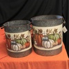 image:imagePrimitives by Kathy Home Dcor Galvanized Metal Buckets