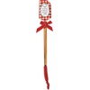 image:imagePrimitives by Kathy doublesided silicone novelty cooking spatulahand lettered Baking Spirits Bright sentiment with holiday greenery wreath design and red and white gingham pattern