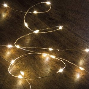 image:imagePrimitives by Kathy 46Inch Long Battery Operated Micro Wire String Lights with Timer Clear