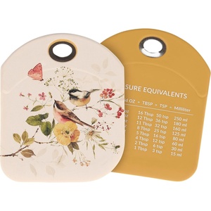 image:imagePrimitives by Kathy Chickadee Decorative Kitchen Bowl Scraper Full Color Designdoublesided silicone bowl scraperwatercolor stylestainless steel handlemeasurement equivalentsseasonal decor