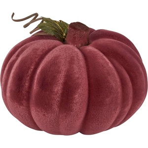 image:imagePrimitives by Kathy Flocked Burgundy Pumpkin