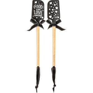 image:imagePrimitives by Kathy Food Is My Love Language Decorative Kitchen SpatulaMulticolor