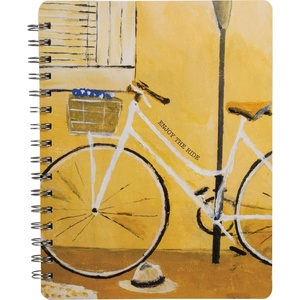 image:imagePrimitives by Kathy Friendship Heart Gallery Spiral Notebook 7 x 9 Enjoy The Ride