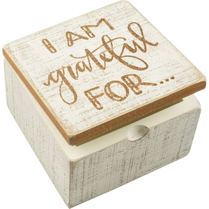 image:imagePrimitives by Kathy Hinged Box 4 x 4Inch I Am Grateful for