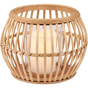 image:imagePrimitives by Kathy Lantern Set  Old World MetalNatural Bamboo