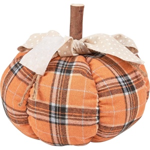 image:imagePrimitives by Kathy Large Orange Plaid Pumpkin