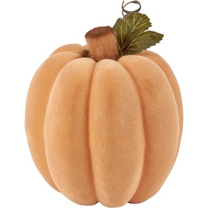image:imagePrimitives by Kathy Pumpkin Lg  Orange Flocked