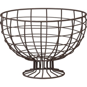 image:imagePrimitives by Kathy Rustic Wire Pedestal Fruit Basket 8 x 6