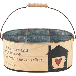 image:imagePrimitives by Kathy Serve Coffee Kitchen Caddy 12 x 550 x 8 Multicolor