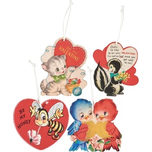 image:imagePrimitives by Kathy Vintage Valentine Ornament Set